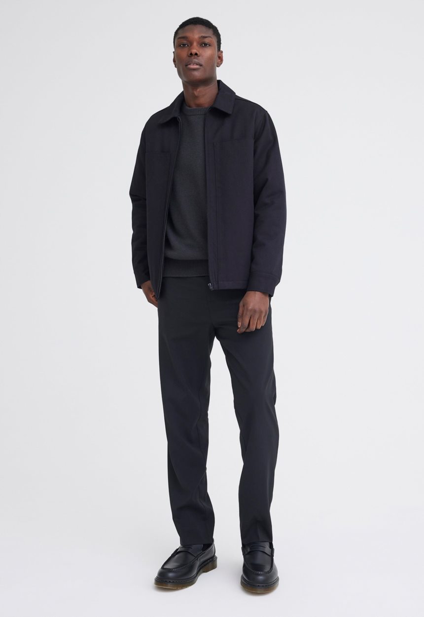 Jac + Jack Claye Merino Wool Pant - Black